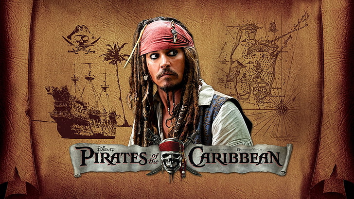 Disney Pirates of the Caribbean digital wallpaper, Jack Sparrow, HD wallpaper