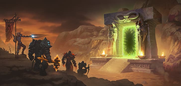 HD wallpaper: World of Warcraft, World of Warcraft: Classic, Dark Portal |  Wallpaper Flare