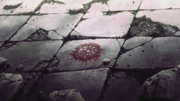 red star decor, Hellsing, blood, nature, no people, day, close-up, HD wallpaper