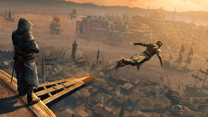 Assassin's Creed digital wallpaper, video games, Ezio Auditore da Firenze