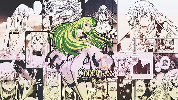 Code Geass, anime girls, C.C., representation, creativity, human representation, HD wallpaper