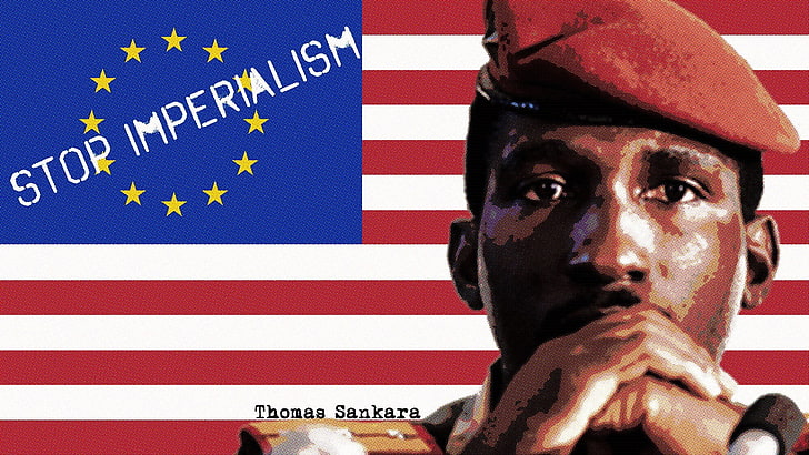 USA, European Union, Sankara, African, patriotism, portrait, HD wallpaper