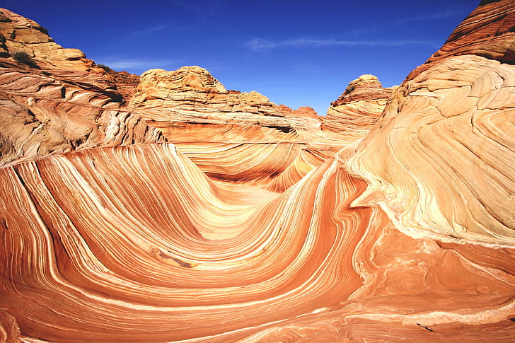 grand canyon illustration, The Wave, paria  canyon, arizona, desert, HD wallpaper