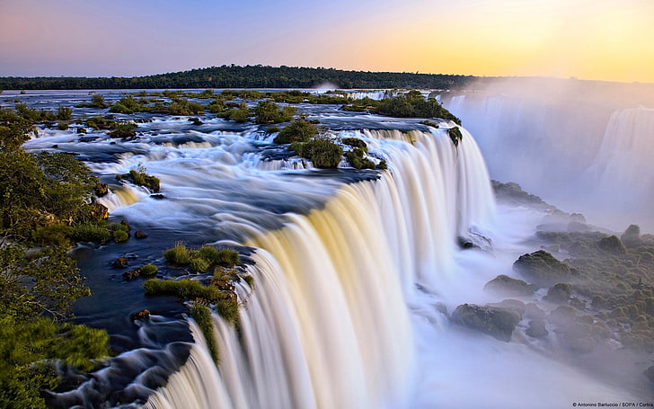 Niagara Falls, Canada, Iguazu,Argentina, waterfall, nature, long exposure, HD wallpaper