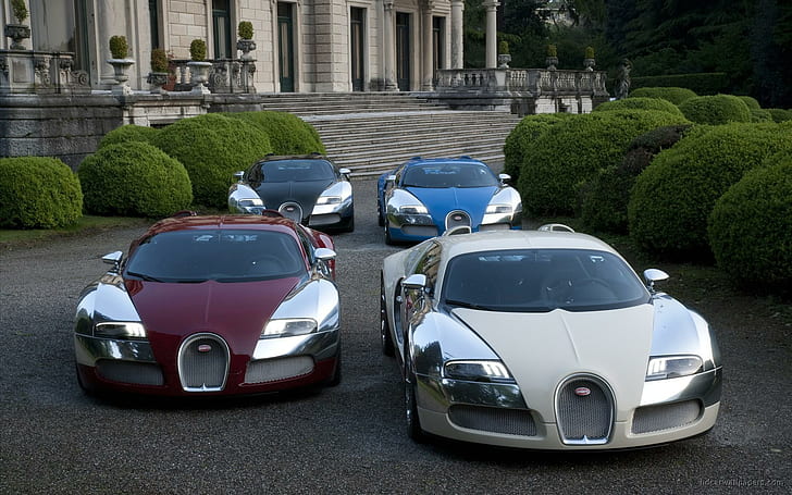 Bugatti Veyron Centenaire Cars, white and silver luxury car, HD wallpaper