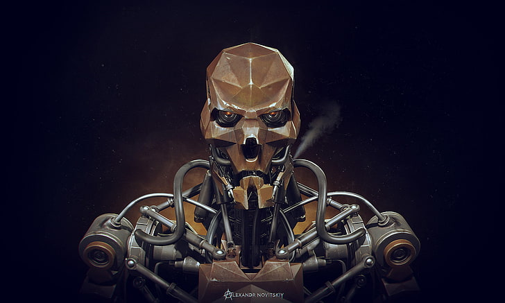 Alexandr Novitskiy, 3D, render, Terminator, machine, endoskeleton