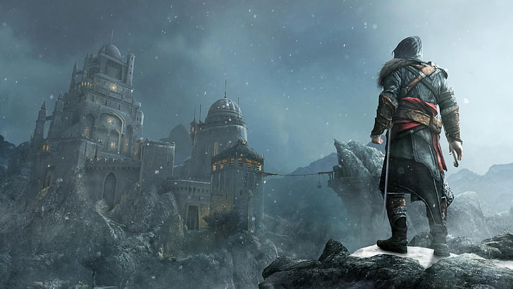 Assassin's Creed digital wallpaper, fantasy art, Ezio Auditore da Firenze