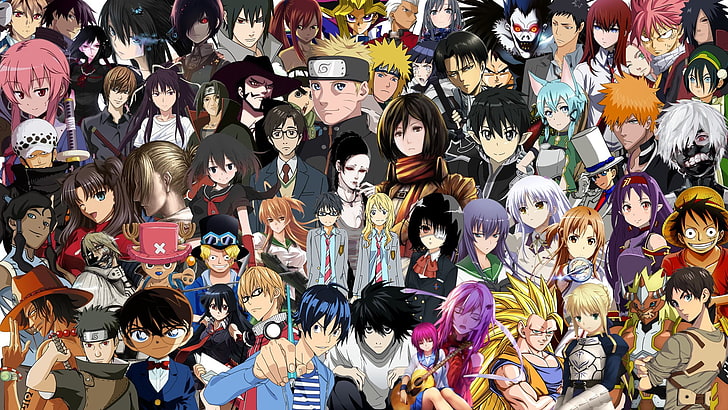 anime character lot wallpaper, Crossover, Akame (Akame Ga Kill!)
