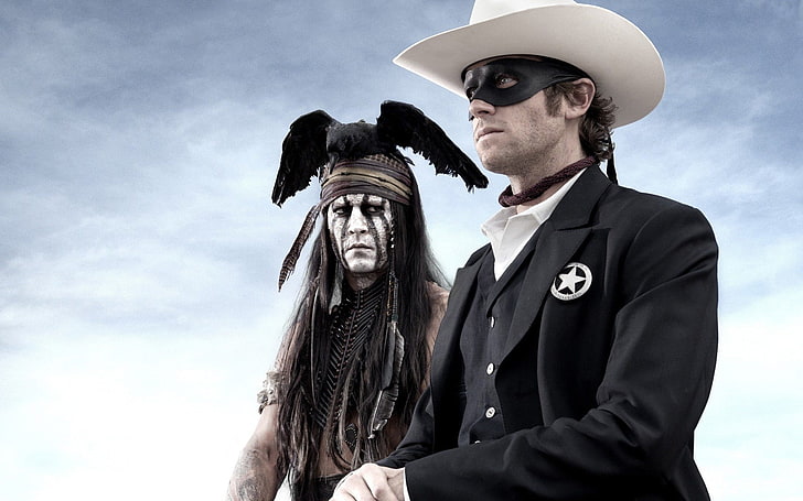 The Lone Ranger Movie HD Wallpaper 04, men's white cowboy hat