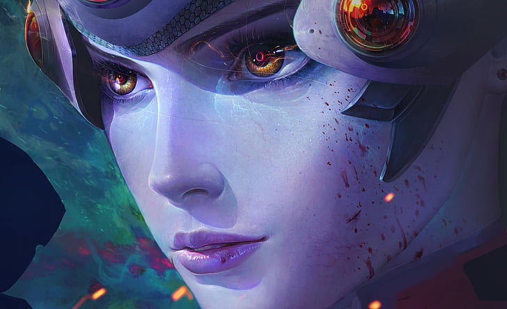 female character digital wallpaper, Overwatch, Widowmaker (Overwatch), HD wallpaper