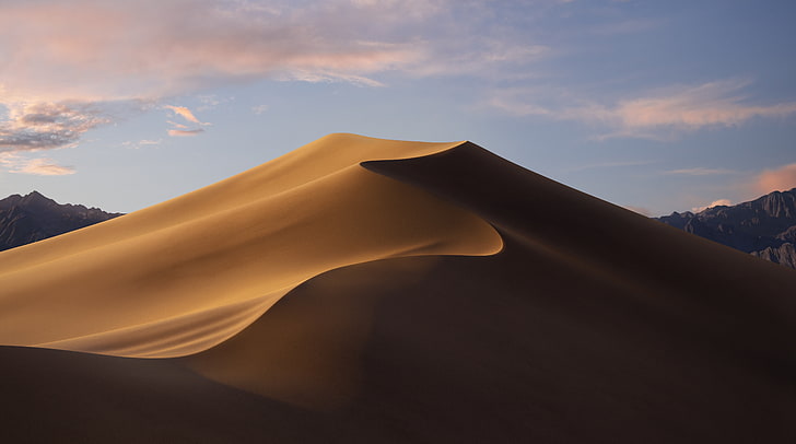 macOS Mojave Day, sand dunes, Computers, apple, desert, sky, human body part HD wallpaper