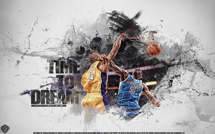 Time to Dream NBA digital wallpaper, basketball, Kobe Bryant, HD wallpaper