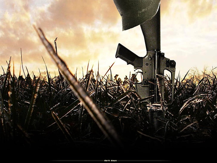  Fondo de pantalla HD rifle en fondo de pantalla de campo de hierba, militar, soldado caído