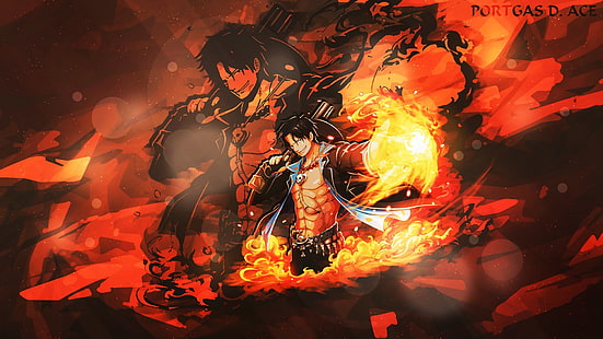 Hd Wallpaper Portgas D Ace Digital Wallpaper Anime One Piece Flame Heat Temperature Wallpaper Flare