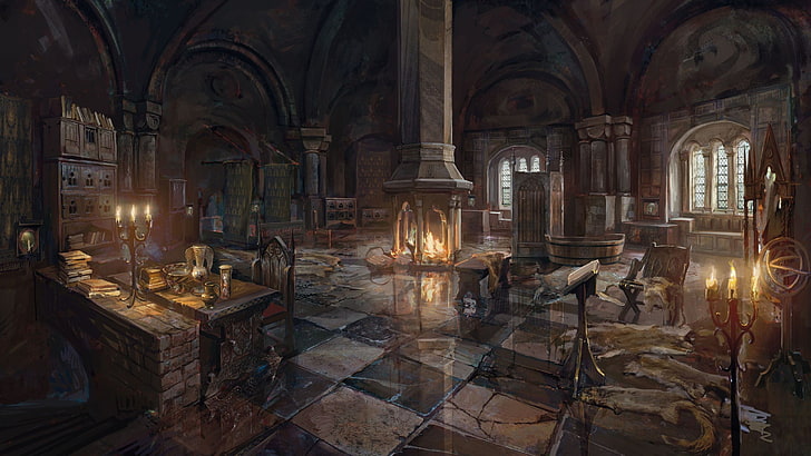 brown and black wooden table, video games, The Witcher, The Witcher 3: Wild Hunt, HD wallpaper