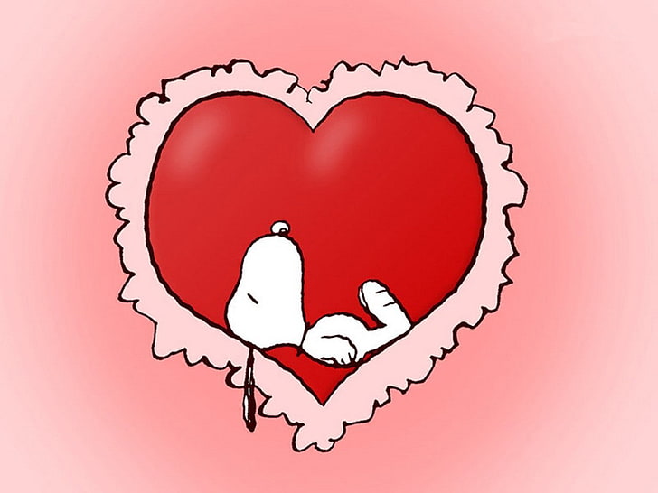 Beagle Cartoons Snoopy in Heart Entertainment Other HD Art, Love, HD wallpaper