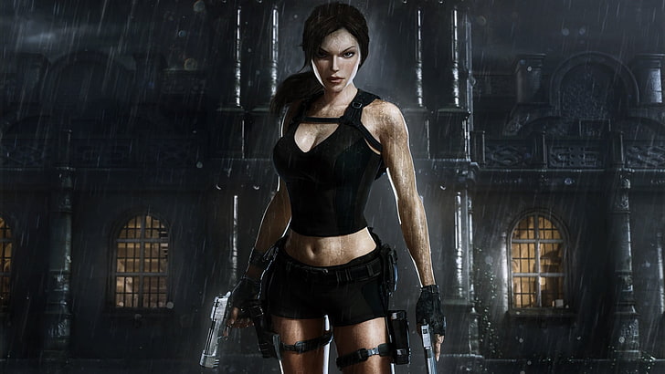 Tomb Raider wallpaper, Lara Croft, one person, young adult, front view, HD wallpaper