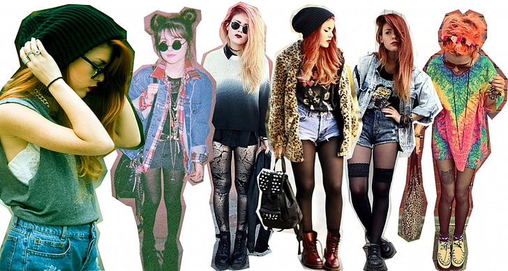 HD wallpaper: hipster desktop, fashion, women, clothing, group of people