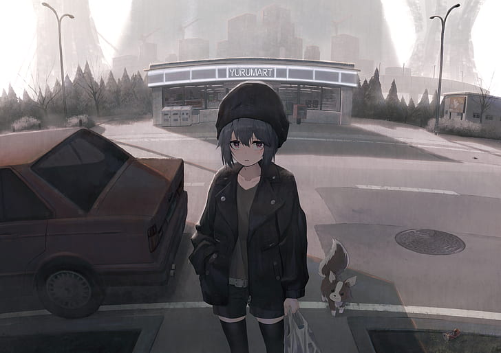 Yuru Camp, Rin Shima, anime, HD wallpaper
