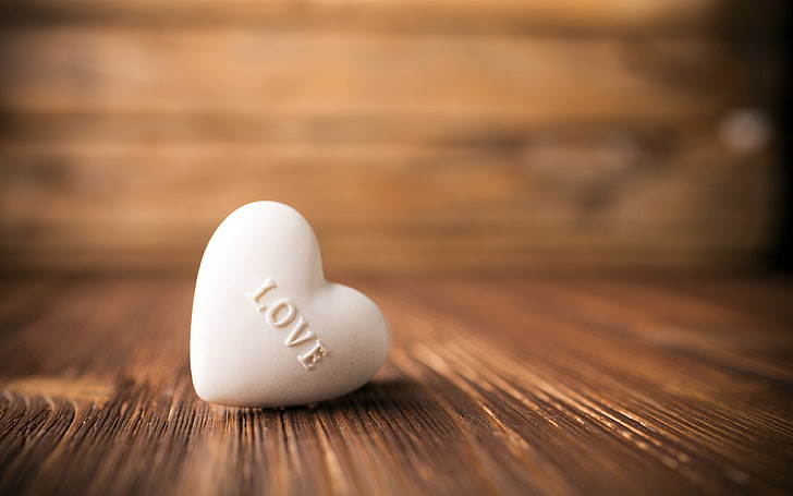 Romantic love white heart theme, wood - material, egg, food, table, HD wallpaper