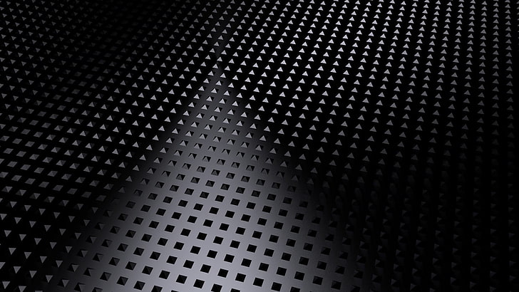 black mesh wallpaper, diamonds, forms, grids, dark, backgrounds, HD wallpaper