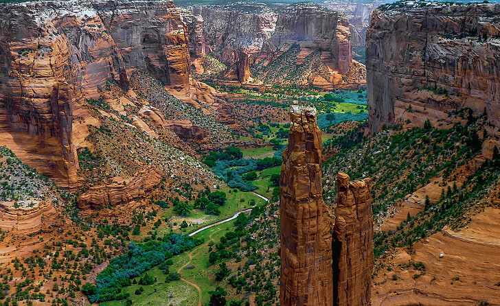 Grand Canyon, chelly canyon, USA, rock, nature, landscape, Canyon De Chelly National Monument, HD wallpaper