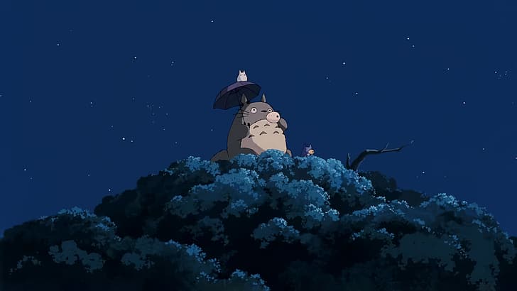 Studio Ghibli, anime, cartoon, Japanese, My Neighbor Totoro, HD wallpaper