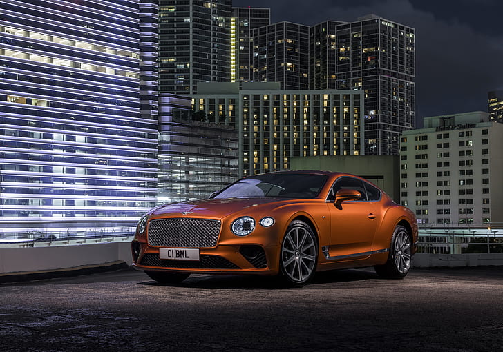 Bentley, Bentley Continental GT, Car, Luxury Car, Orange Car