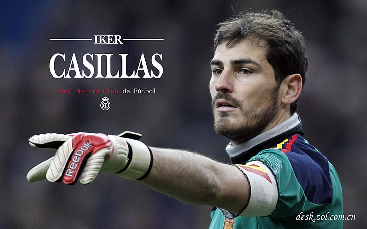 Real Madrid star Iker Casillas HD Wallpaper 03, one person, focus on foreground