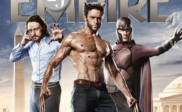 Hugh Jackman, Wolverine, X-Men, Logan, James McAvoy, Magneto, HD wallpaper