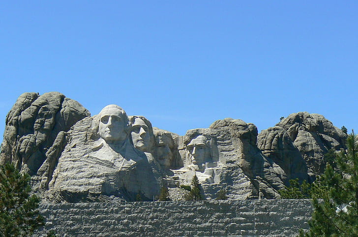 Mount Rushmore, south dakota, rossevelt, lincoln, washington, HD wallpaper