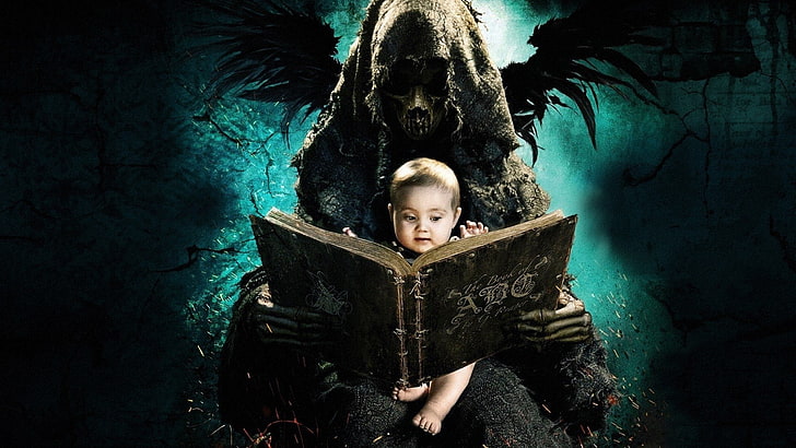 Movie, The ABCs of Death, Baby, Book, Creepy, Dark, Demon, Grim Reaper, HD wallpaper