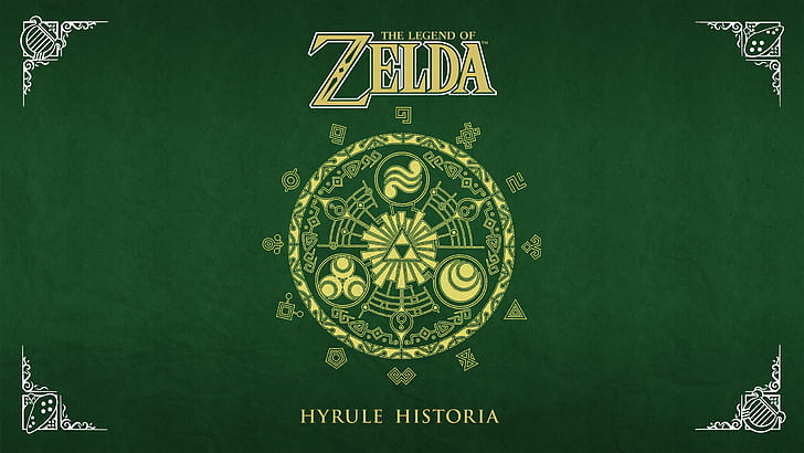 Zelda Green Nintendo Hyrule Book HD, video games, HD wallpaper