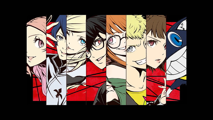 anime wallpaper, video games, Persona series, Persona 5, Okumura Haru