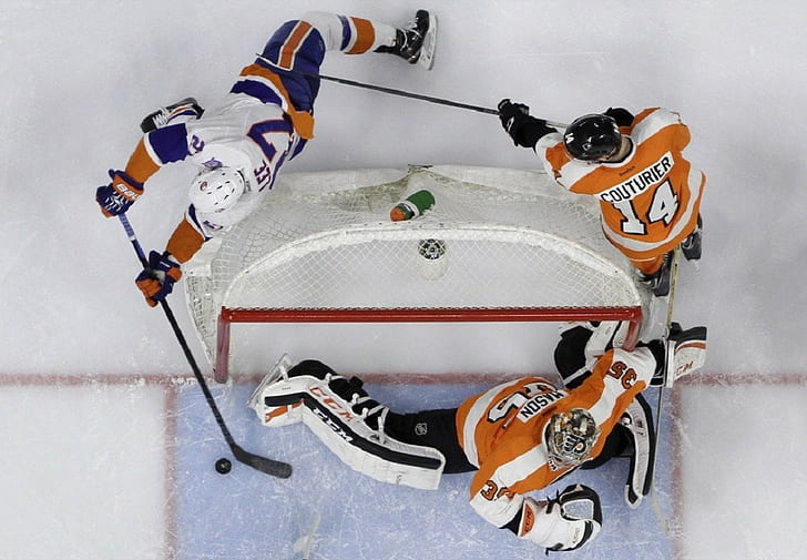 Hockey, photography, Philadelphia Flyers, Edmonton Oilers, HD wallpaper