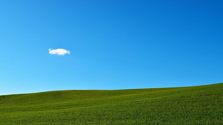 HD wallpaper: Green grass and sky similar to windows xP Wallpaper, blue,  environment | Wallpaper Flare
