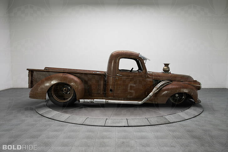 1947, 3100, chevrolet, hot, lowrider, pickup, rat, rod, rods, HD wallpaper