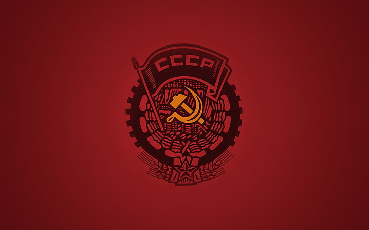 Red, Background, USSR, The Hammer and sickle, vector, symbol