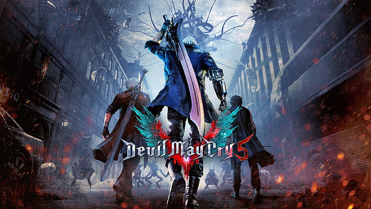 Devil May Cry 5 poster, Dante (Devil May Cry), Nero (Devil May Cry), HD wallpaper