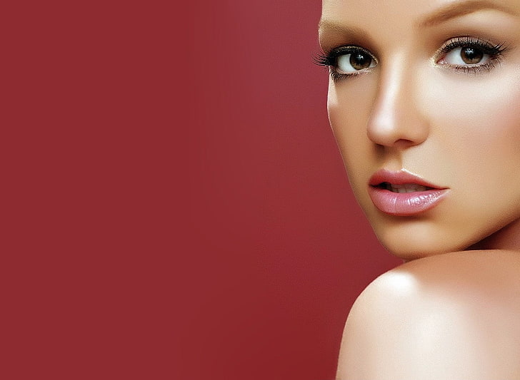 Britney Spears, eyes, lips, women, beauty, human body part, HD wallpaper