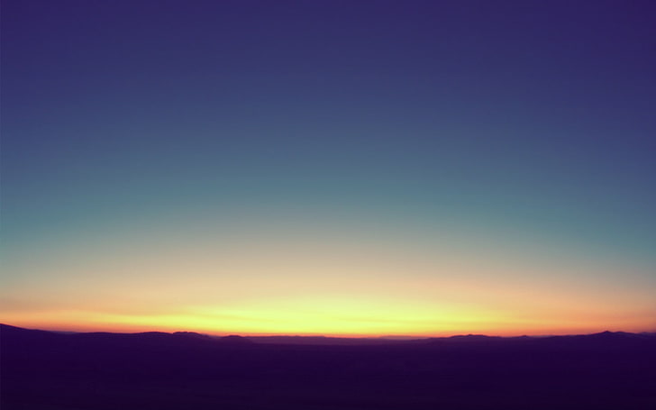 sunset, horizon, sky, sunlight, landscape, scenics - nature, HD wallpaper