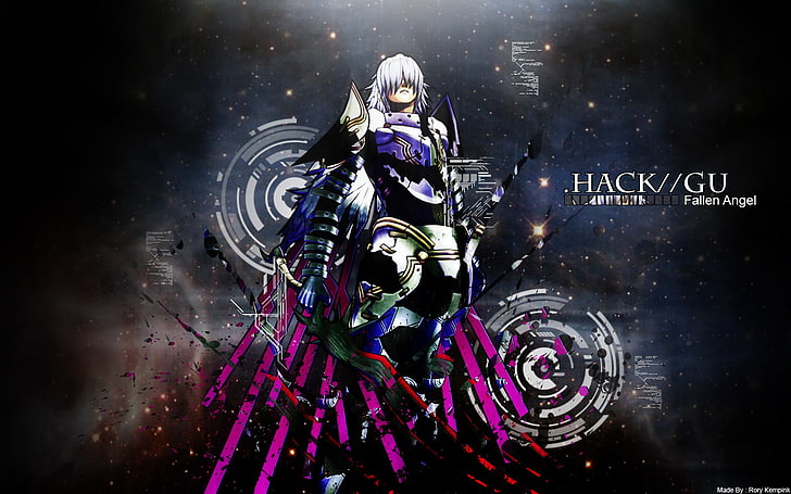 HD wallpaper angel armor fallen hack hack gu hair white  Wallpaper  Flare