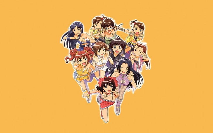 akizuki, amami, anime, chihaya, futami, girls, hagiwara, haruka, HD wallpaper