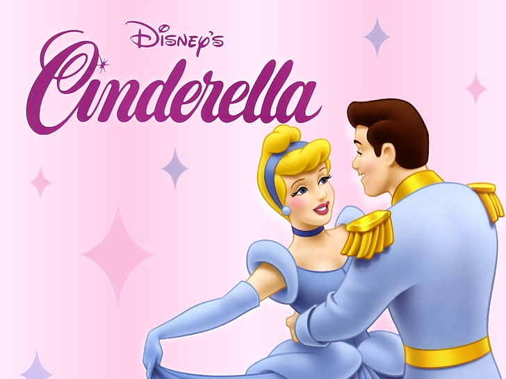 HD wallpaper: Cinderella, Disney's Cinderella illustration, Cartoons, two  people | Wallpaper Flare