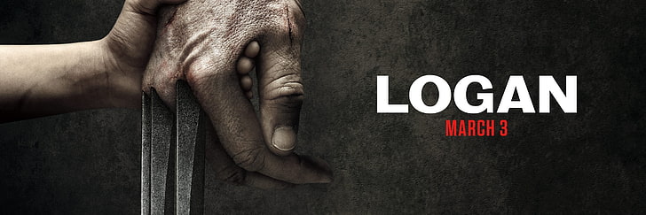 Marvel Logan poster, Logan (2017), movies, X-Men, hand, human hand