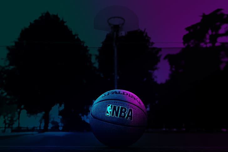 NBA, basketball, sport, neon, pop art