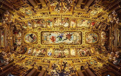 Hd Wallpaper Renaissance Painting Ceiling The Ceiling Columns