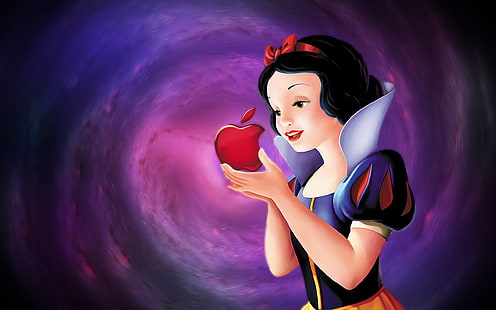Hd Wallpaper Walt Disney Princess White Snow And Red Apple Desktop Wallpaper Hd 2560 1600 Wallpaper Flare