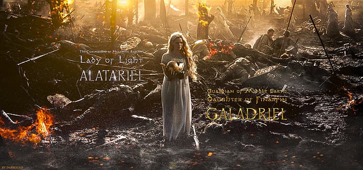 The Lord of the Rings, Rings of Power, Middle Earth, Galadriel, HD wallpaper