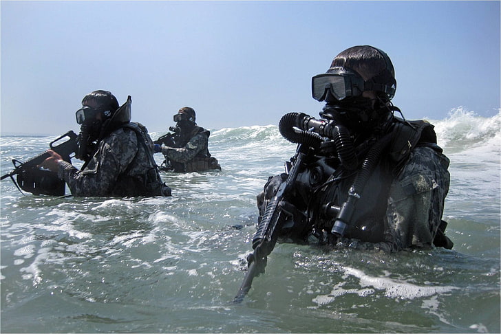 Military, Soldier, Navy, Seal Team, HD wallpaper